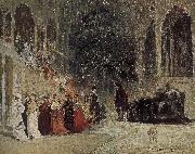 Ilia Efimovich Repin Ballet Theater oil